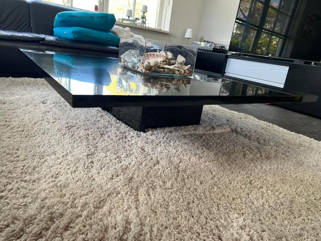 hardstenen salontafel, Huis en Inrichting, Tafels | Salontafels, Ophalen, 100 tot 150 cm, Vierkant, 50 tot 100 cm