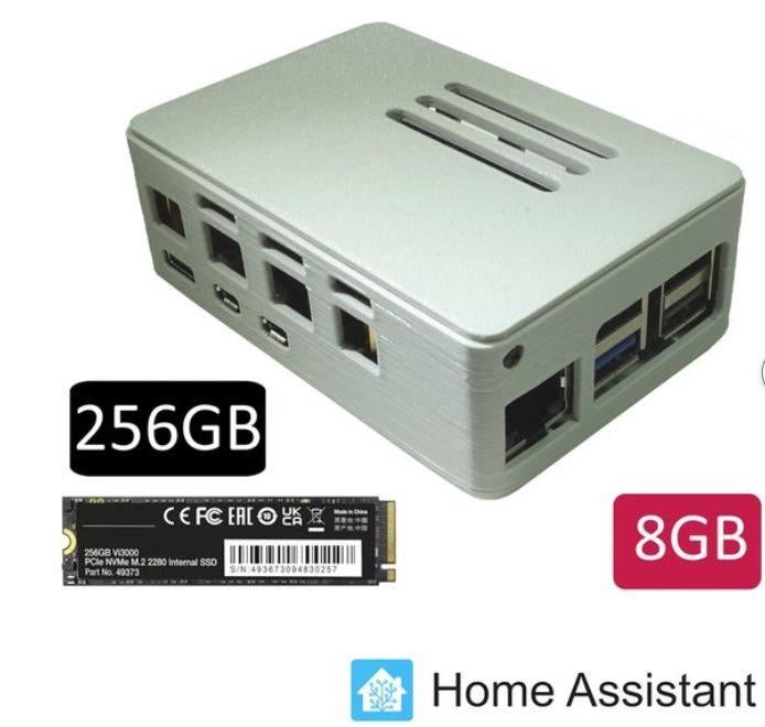 Raspberry Pi 5 8GB met NVMe SSD 256GB en Home Assistant, Computers en Software, Overige Computers en Software, Zo goed als nieuw