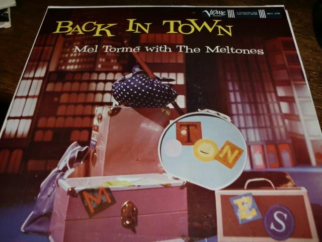 Mel Tormé with The Meltones ‎– Back In Town Verve LP US 1960, Cd's en Dvd's, Vinyl | Jazz en Blues, Gebruikt, Ophalen of Verzenden