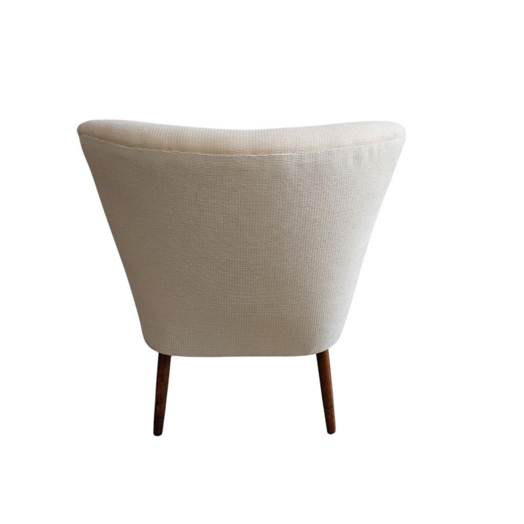 Vintage cocktail stoel Wunsch (nieuw gestoffeerd), Wit, Zo goed als nieuw, Onbekend, Wunsch