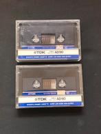 TDK AD 90 cassettes vroege jaren 80 versie, Cd's en Dvd's, Cassettebandjes, 2 t/m 25 bandjes, Overige genres, Ophalen of Verzenden
