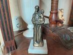 Antonius beeld / Metaal op marmeren voet / Totaal 18,7 cm., Ophalen of Verzenden