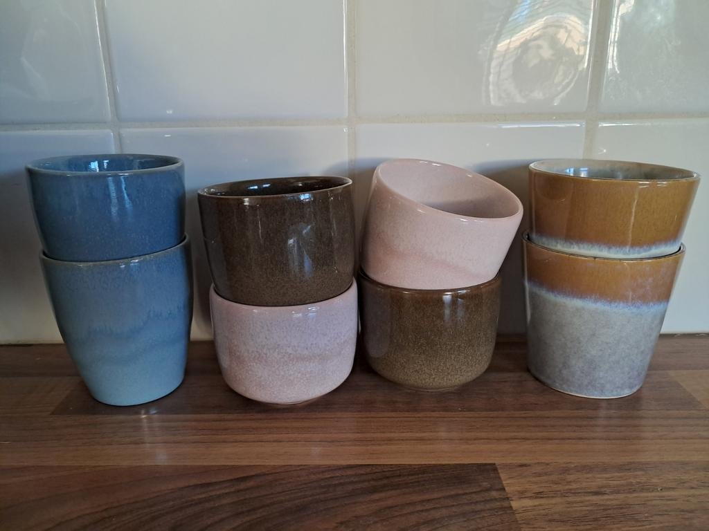 Koffiemokken nieuw, Tuin en Terras, Bloempotten, Rond, Nieuw, Ophalen of Verzenden, Aardewerk