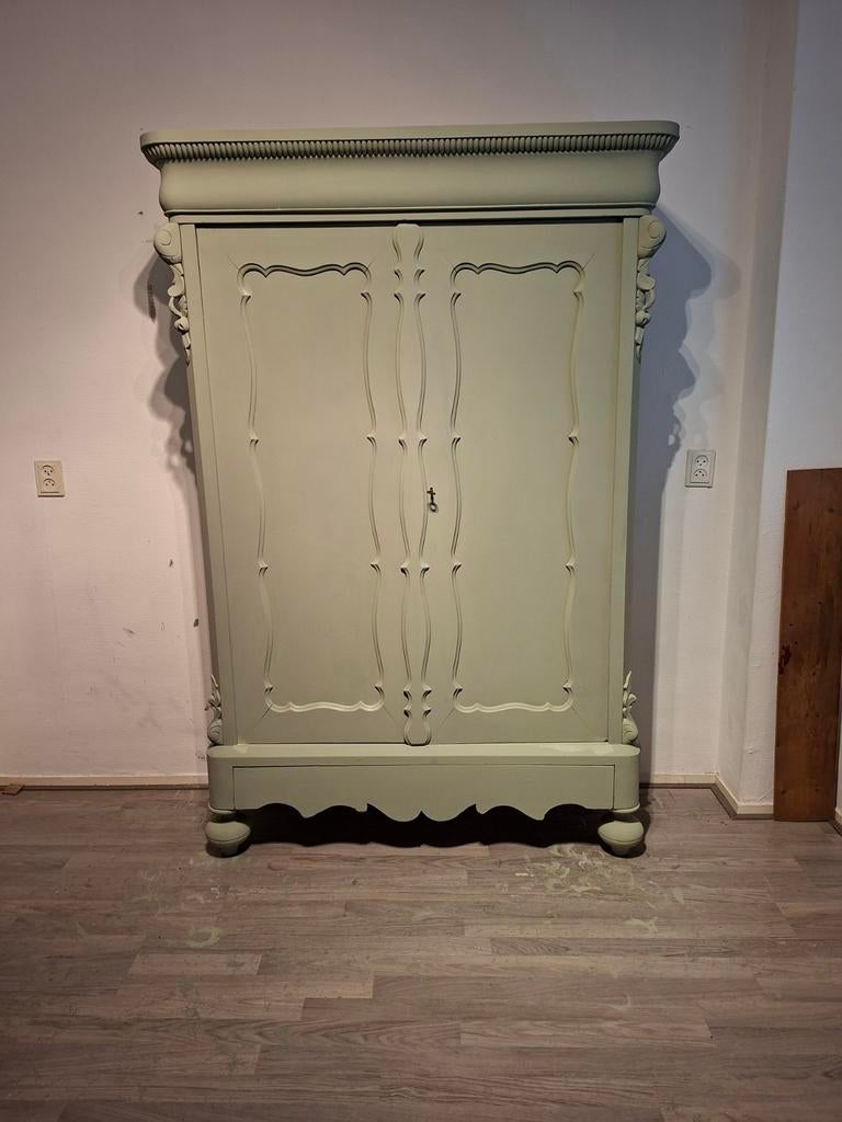 Antieke biedermeier kledingkast/kinderkledingkast(demontabel, Ophalen, Gebruikt
