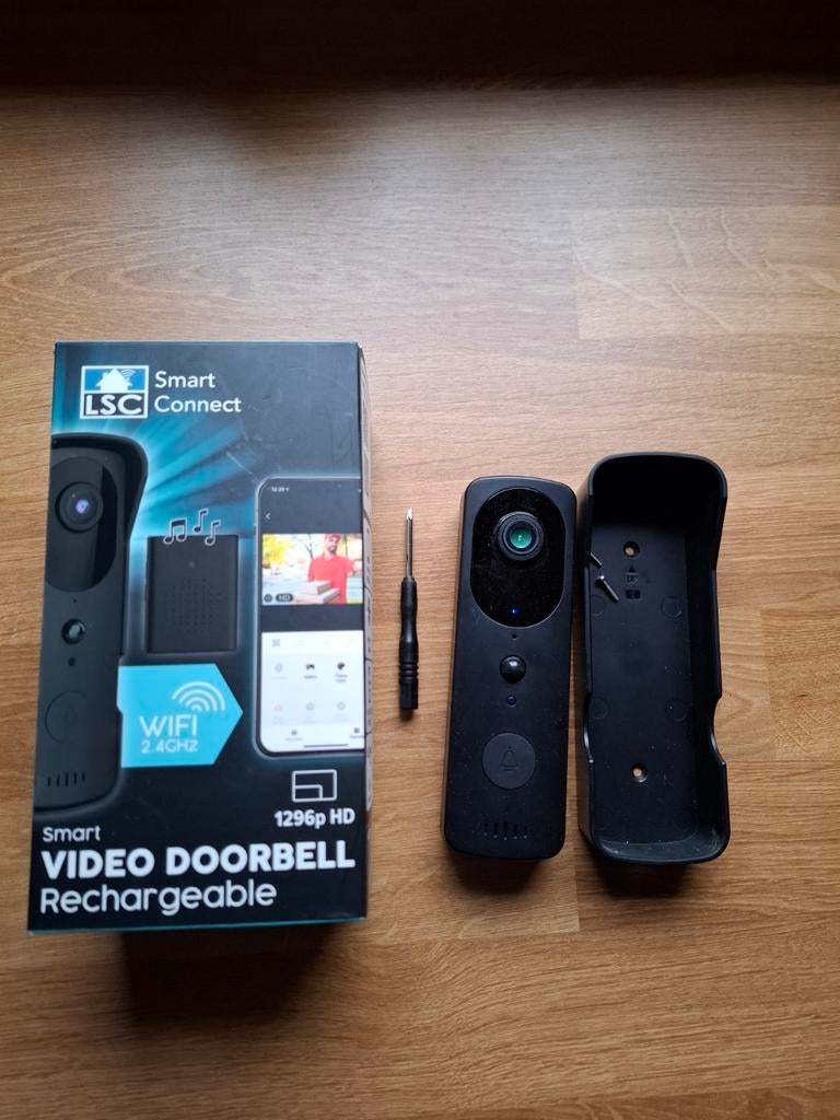 LSC deurbel draadloos met gong, Ophalen of Verzenden, Bewegingsdetectiesensor, Gebruikt, Draadloos