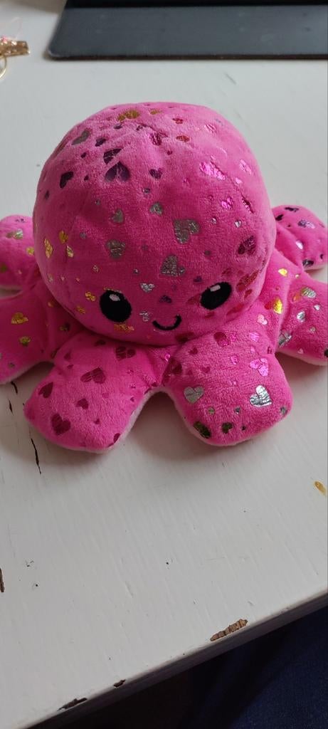 Roze omkeerbare octopus knuffel, Ophalen of Verzenden