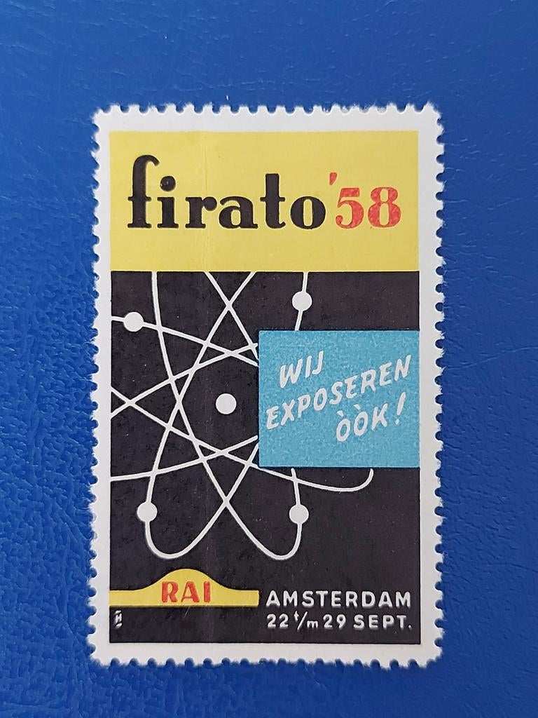 Sluitzegel RAI  Amsterdam FIRATO 1958, Verzenden, Overige typen
