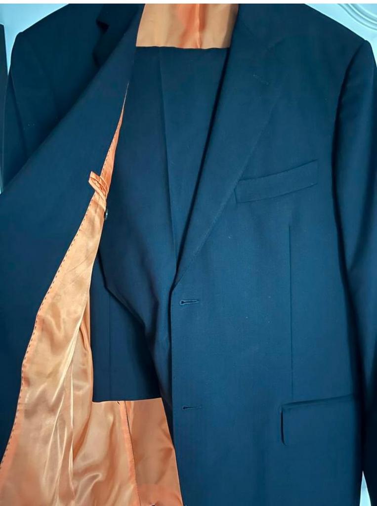 Zwart SuitSupply pak, maat XL, Kleding | Heren, Ophalen of Verzenden, Gedragen, Maat 56/58 (XL), Zwart