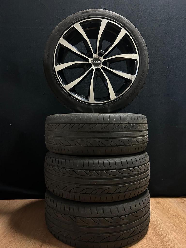 MAK velgenset Fiat 5x98 18INCH + Hankook Zomerbanden, Ophalen, Gebruikt, -, -