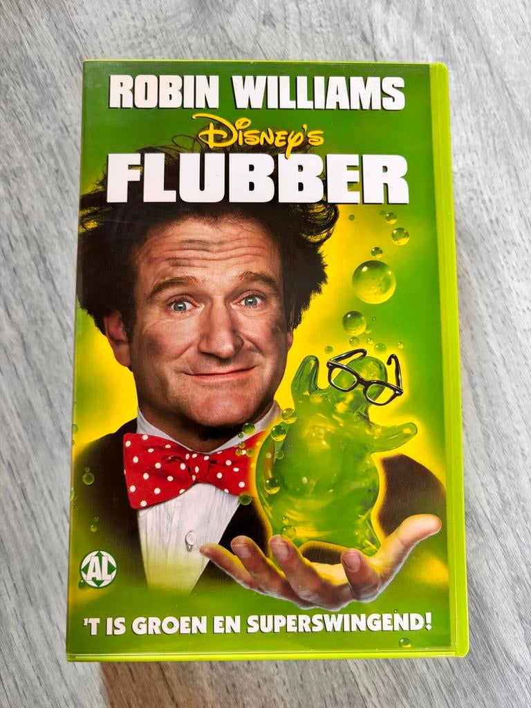 #3 Disney's Flubber VHS - Robin Williams Komedie, Cd's en Dvd's, VHS | Film, Alle leeftijden, Ophalen of Verzenden, Gebruikt, Komedie