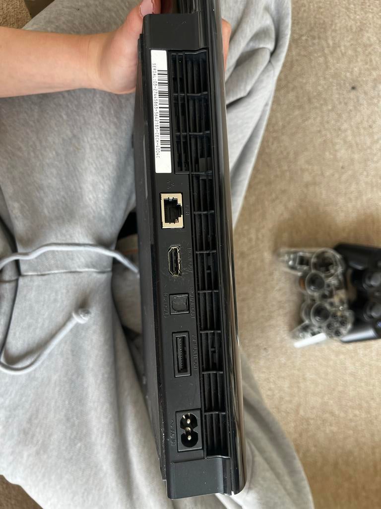 Playstation 3 Super Slim  met 2 controllers, Spelcomputers en Games, Gebruikt, Met 2 controllers, Ophalen of Verzenden, 160 GB