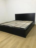 Bed Ikea Malm 180-200 cm, Ophalen, Gebruikt, Bruin, Tweepersoons