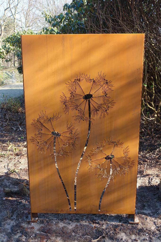 Tuinscherm, Cortenstaal, showmodellen, bedrijfsbeëindiging., Tuin en Terras, Tuinschermen, Zo goed als nieuw, Staal, 150 tot 200 cm