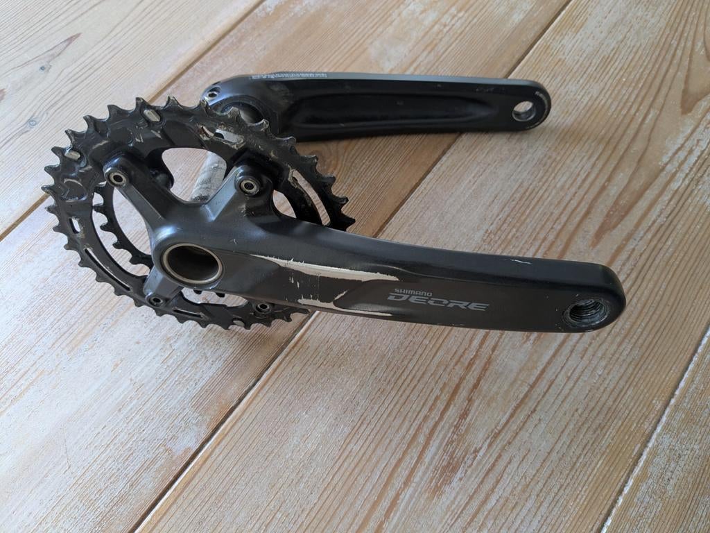 Shimano Deore M4100-2 crankset 2x10, Fietsen en Brommers, Fietsonderdelen, Ophalen of Verzenden, Gebruikt, Crankstel of Pedalen