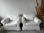 2x IKEA Ektorp fauteuil - gratis af te halen, Ophalen, Gebruikt, Stof, 75 tot 100 cm