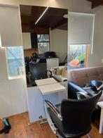 Kaptafel met spiegel en kappersstoel, Ophalen of Verzenden, Gebruikt, 50 tot 100 cm, 200 cm of meer