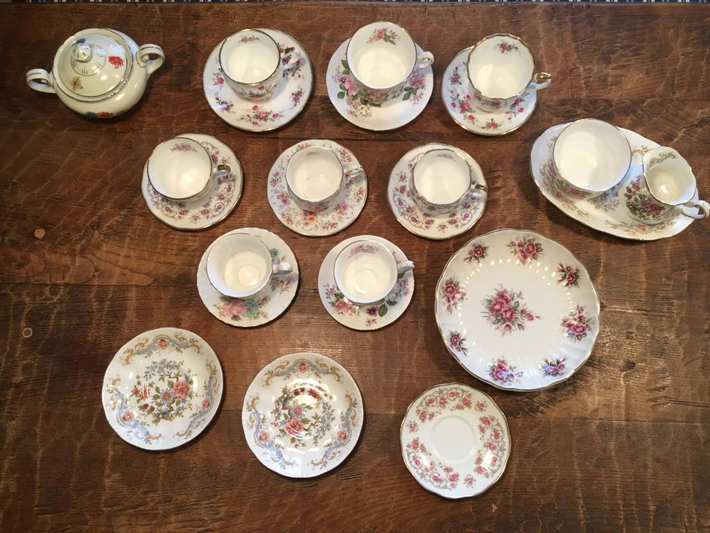 24-delig Oud Engels Servies - Diverse Merken, Ophalen