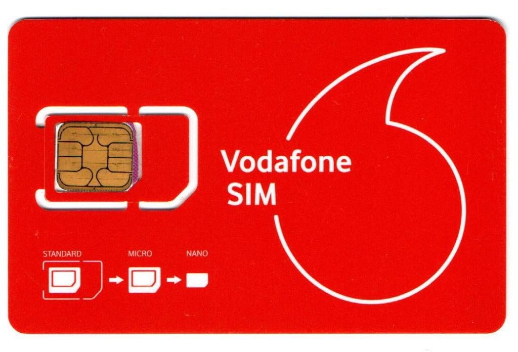 Vodafone SIM, Ophalen of Verzenden