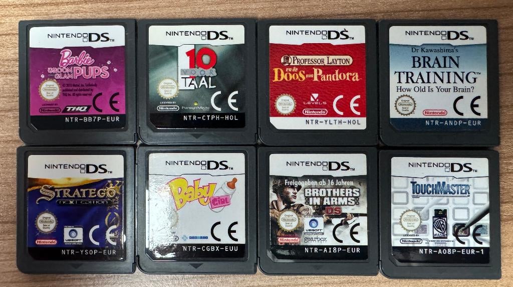 8 Nintendo DS Games – €5 per stuk of €30 voor alles, Overige genres, 1 speler, Ophalen of Verzenden, Zo goed als nieuw