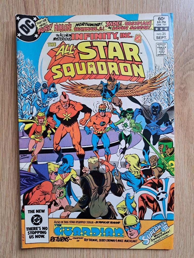 All-Star Squadron nr 25 - Infinity Inc. 1st appearance, Amerika, Ophalen of Verzenden, DC Comics, Gelezen