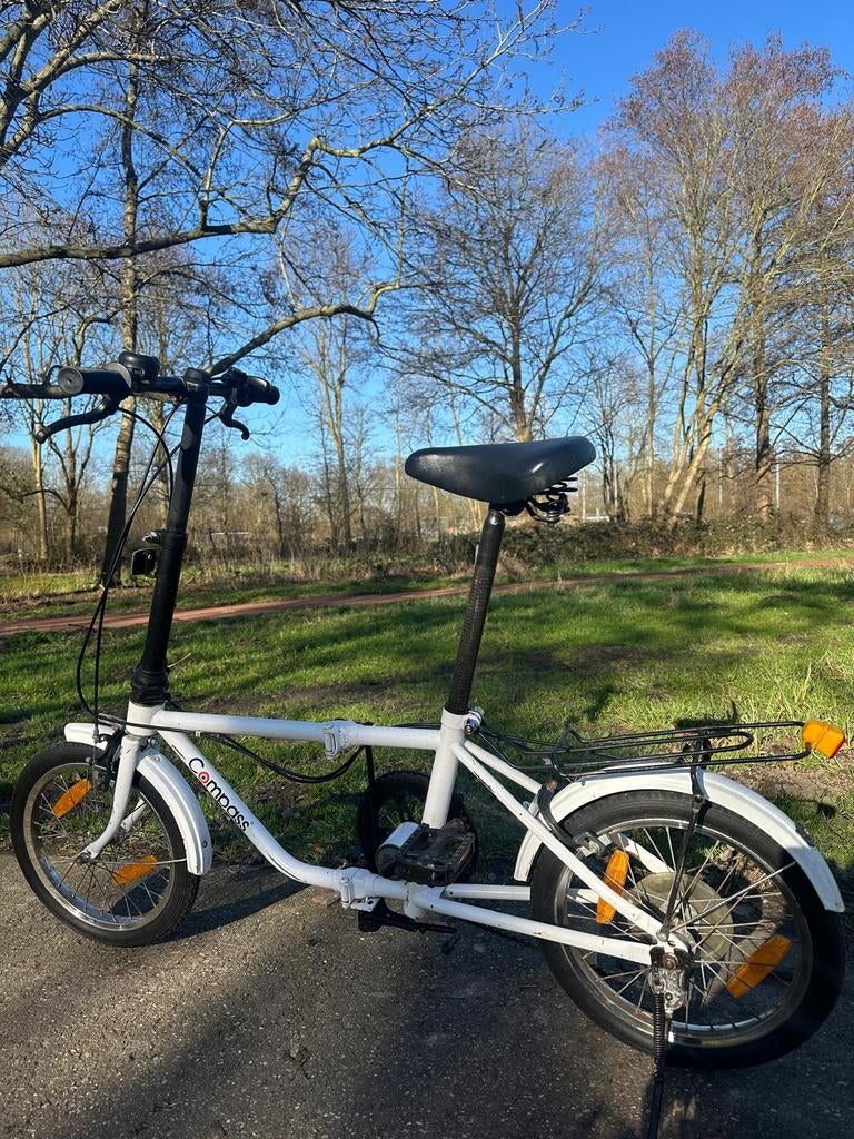 Comfortabele vouwfiets Compass, 16 tot 18 inch, Versnellingen, Zo goed als nieuw, Totaal opvouwbaar