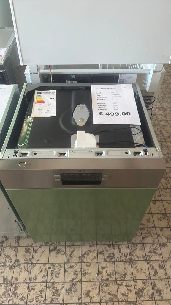 Aeg onderbouw vaatwasser nieuw, Ophalen, Aeg, Minder dan 85 cm, Tussenbouw