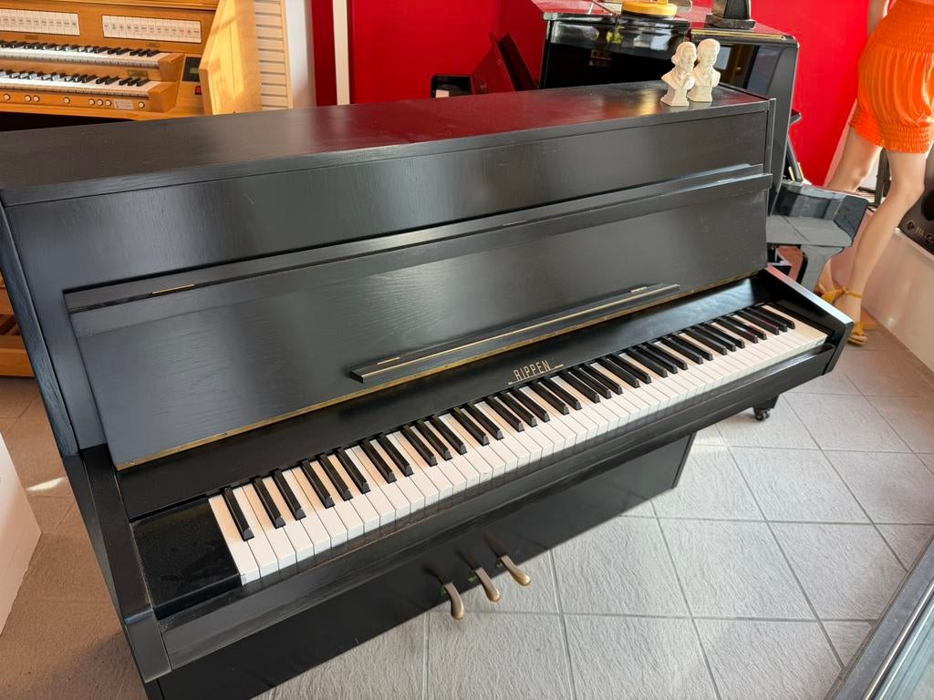 Rippen 110 Piano | Zwart | Gereviseerd | Inclusief Garantie, Ophalen of Verzenden, Gebruikt