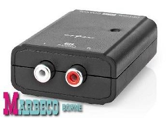 Digitale Audioconverter, Input 2x RCA, Output S/PDIF-TosLink, Nedis, Nieuw, Info@marbeco.nl, Ophalen of Verzenden