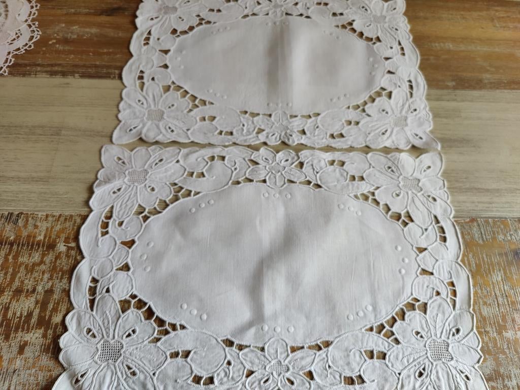 2 katoenen kanten kleedjes, Ophalen of Verzenden