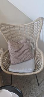 ** rieten stoel **, Huis en Inrichting, Ophalen, Zo goed als nieuw, 75 tot 100 cm, 50 tot 75 cm