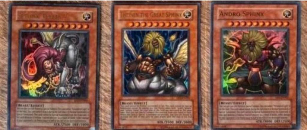 Yu-Gi-Oh! Andro Theinen teleia Sphinx EPI Movie Promo Set !, Ophalen of Verzenden, Gebruikt, Meerdere kaarten, Foil