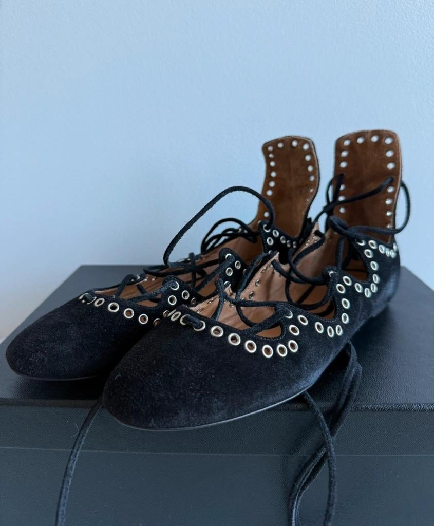 Isabel Marant ballerina's suede veter schoentjes nieuw, Ophalen of Verzenden