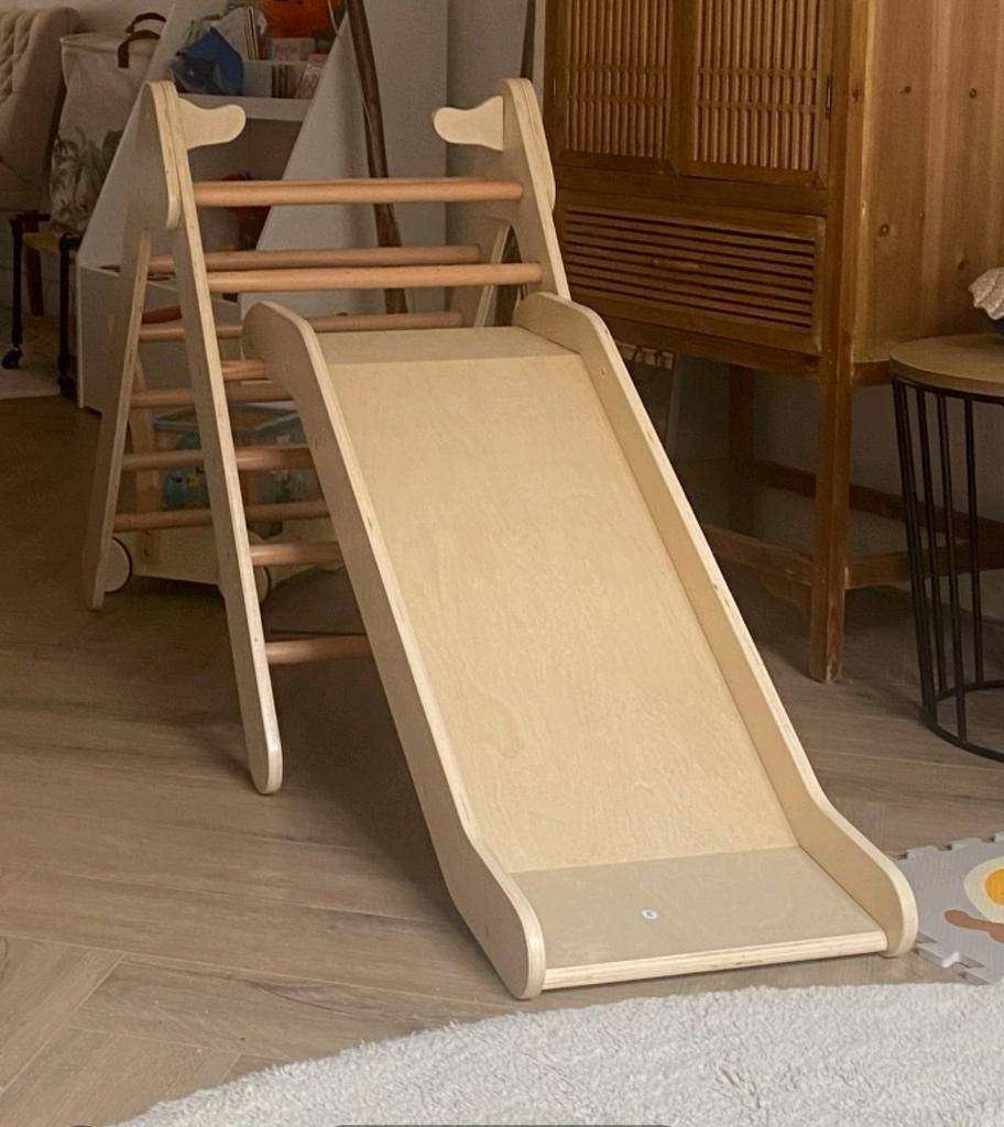 Glijbaan met klimrek hout, Kinderen en Baby's, Ophalen, Zo goed als nieuw, 180 cm of meer