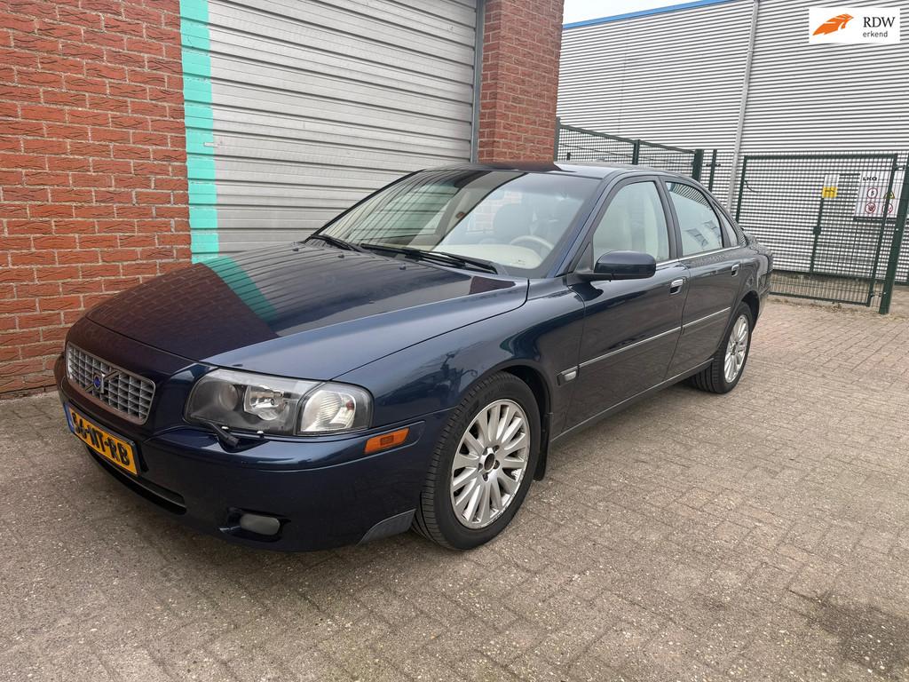 Volvo S80 2.9 T6 Geartronic Exclusive Automaat Clima Bj:2004, Auto's, Blauw, 2922 cc, Traction-control, Euro 4