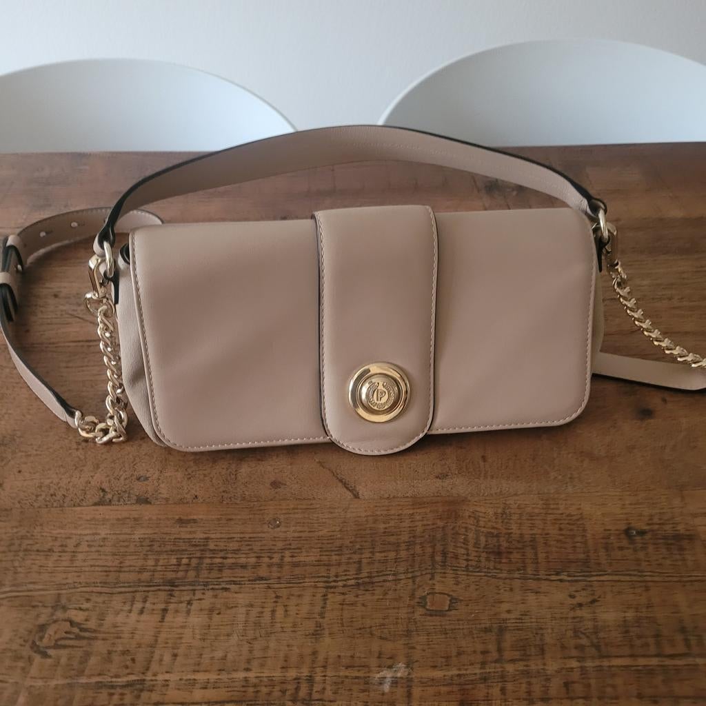 Pollini  beige tas ZGAN!! Italiaans luxemerk, Ophalen of Verzenden