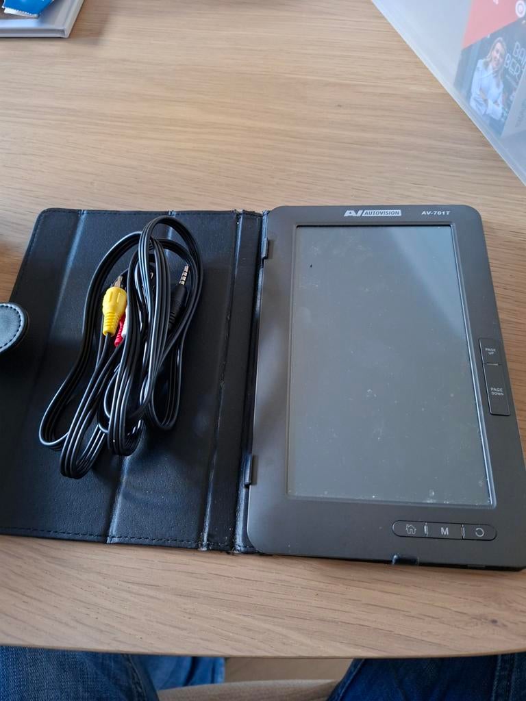 AV Autovision E-Reader AV-701T met touchscreen en hoes, Ophalen, Gebruikt, AV Autovision, Uitbreidbaar geheugen