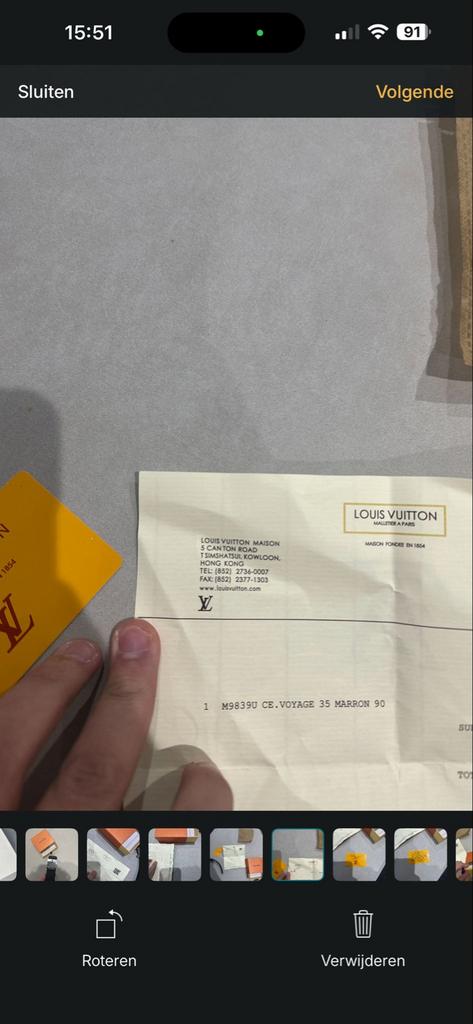 Louis Vuitton riem, Verzenden, Bruin