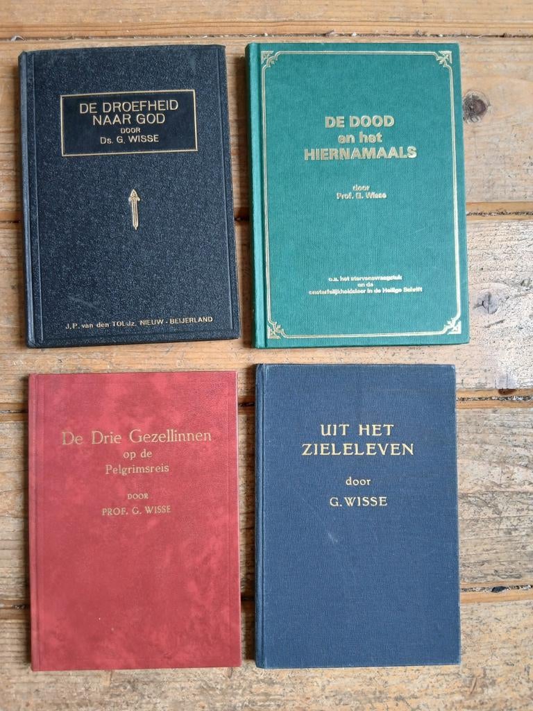4 boeken van ds. G. Wisse, Ophalen of Verzenden, Gelezen