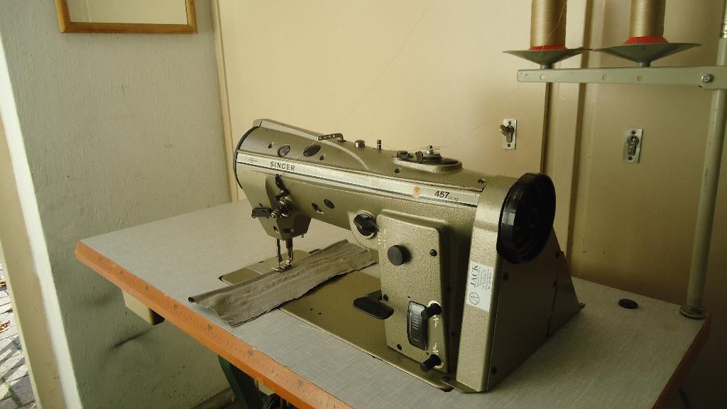 Industrie Naaimachine Singer Zig -zag Rechtstikker 457 U135, Gebruikt, Singer, Ophalen of Verzenden, Naaimachine
