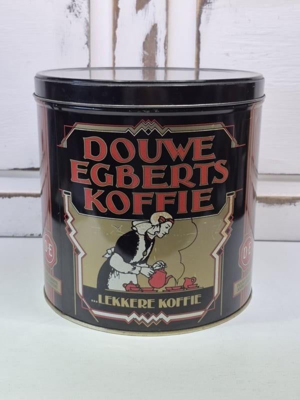 Grote Douwe Egberts koffie blik,  trommel, Ophalen of Verzenden