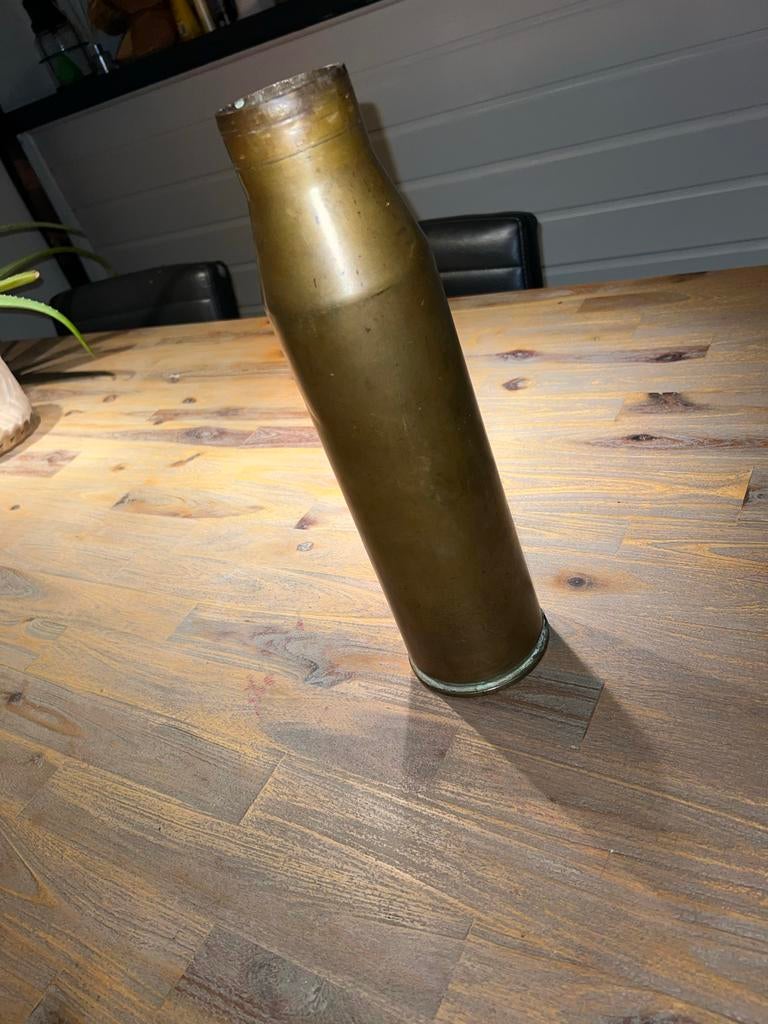 Grote messing artillerie granaathuls - WOII, Verzamelen, Militaria | Tweede Wereldoorlog, Ophalen, Overige soorten, Overige gebieden