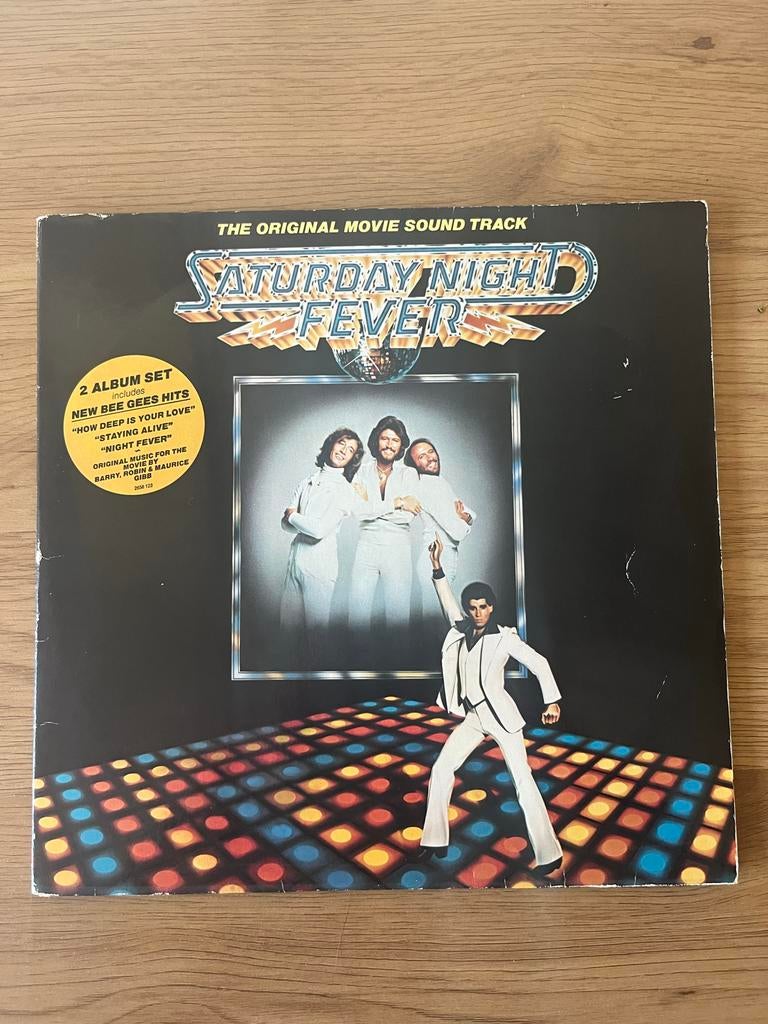 Saturday Night Fever Soundtrack LP Vinyl - dubbel LP, Cd's en Dvd's, Vinyl | Filmmuziek en Soundtracks, Ophalen, Gebruikt, 12 inch