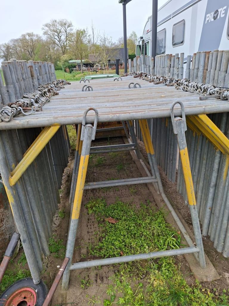 Complete bouwsteiger, Ophalen, Gevelsteiger, 5 meter of hoger