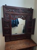 Prachtige koloniale spiegel met luiken, Huis en Inrichting, Woonaccessoires | Spiegels, Ophalen, Vierkant, Zo goed als nieuw, Minder dan 100 cm