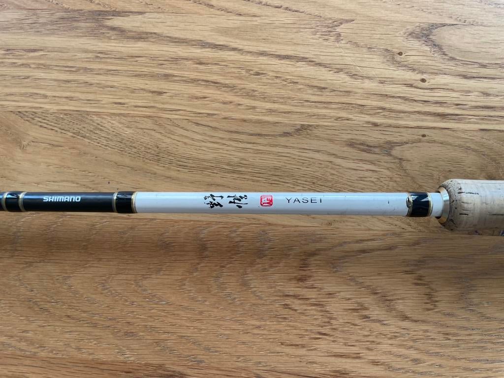 Te koop: handdeel Shimano Yasei white pike casting 40-120 gr, Watersport en Boten, Ophalen of Verzenden, Gebruikt, Werphengel