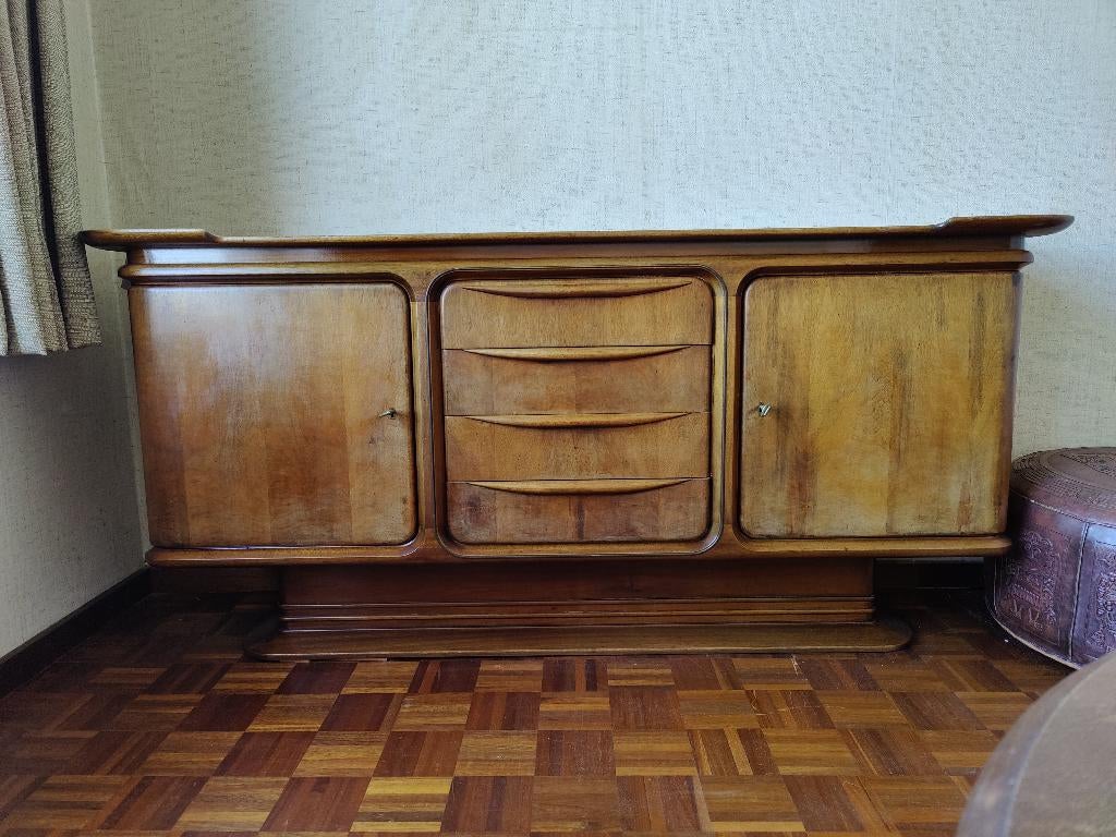 Dressoir Credenza  uit de jaren 50, Huis en Inrichting, Kasten | Dressoirs, Gebruikt, 150 tot 200 cm, 25 tot 50 cm, Met lade(s)