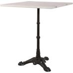 tuintafel 60x60x72 | marmer blad | gietijzer onderstel, Tuin en Terras, Tuintafels, Ophalen, Overige materialen, Vierkant, Nieuw