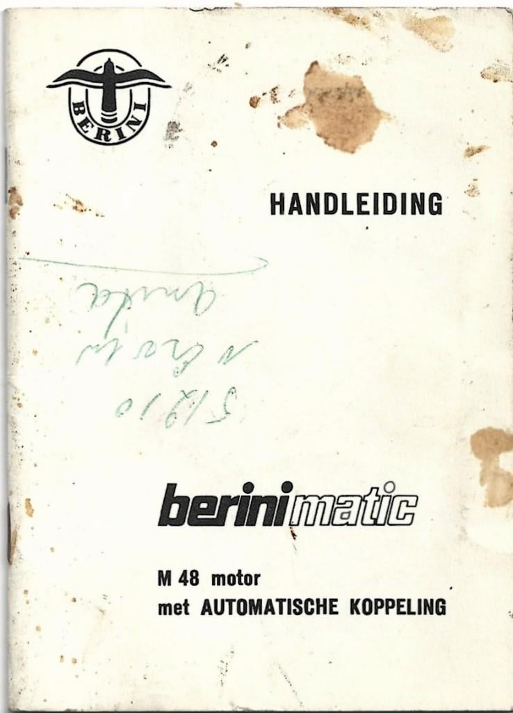 Berini M 48 handleiding bromfiets (7594z), Verzenden, Gebruikt