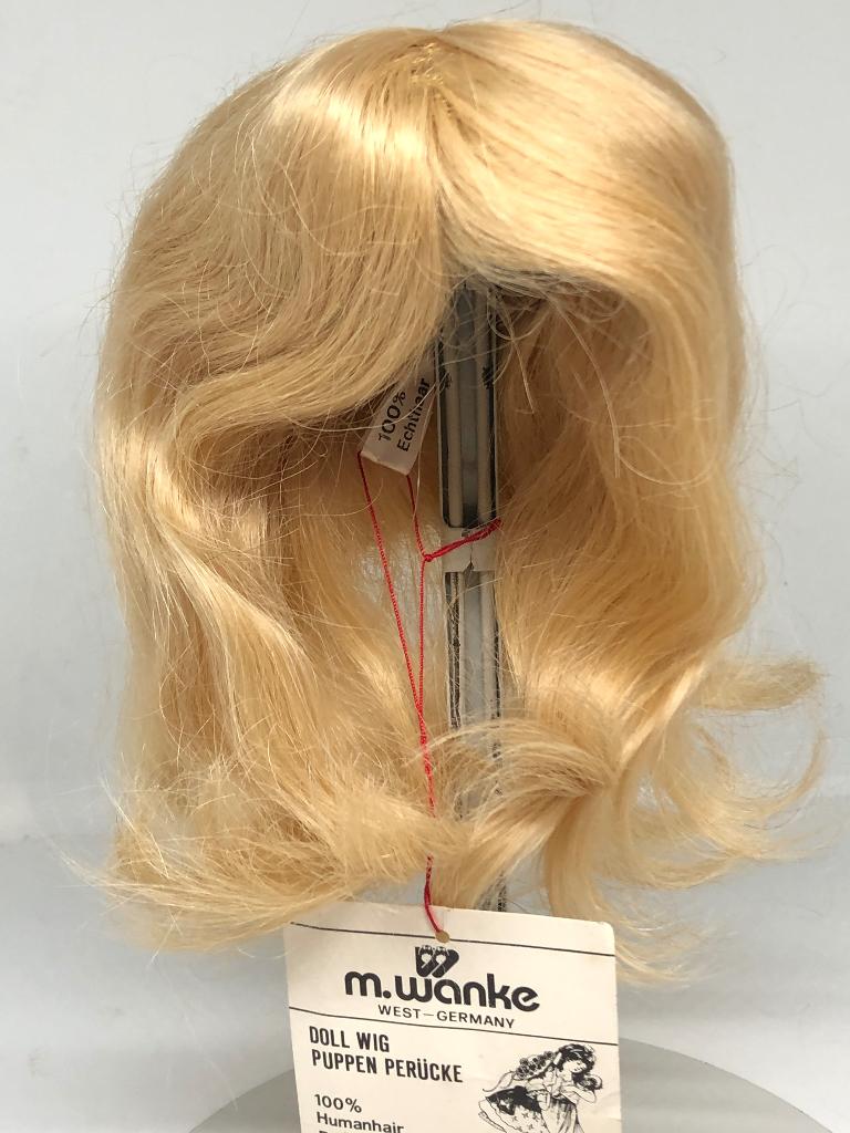 Echthaar pruik voor een pop, poppenpruik omtrek 25-27 cm., Verzenden, M Wanke, Nieuw, Accessoires