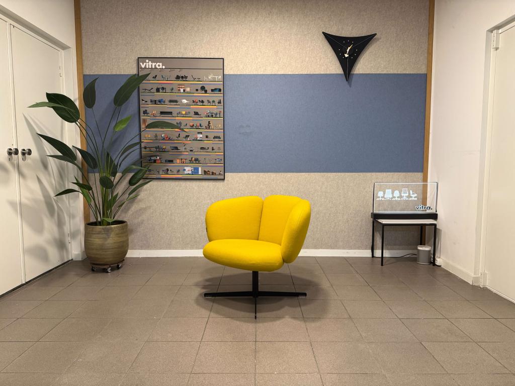 Artifort | Khodi Feiz | Bras Fauteuil | Geel | 3x, Huis en Inrichting, Fauteuils, Zo goed als nieuw, Metaal, Stof, 75 tot 100 cm